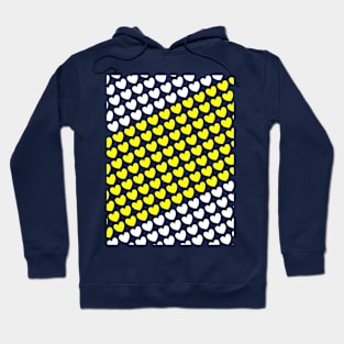 Golden / Yellow Love Hearts Hoodie